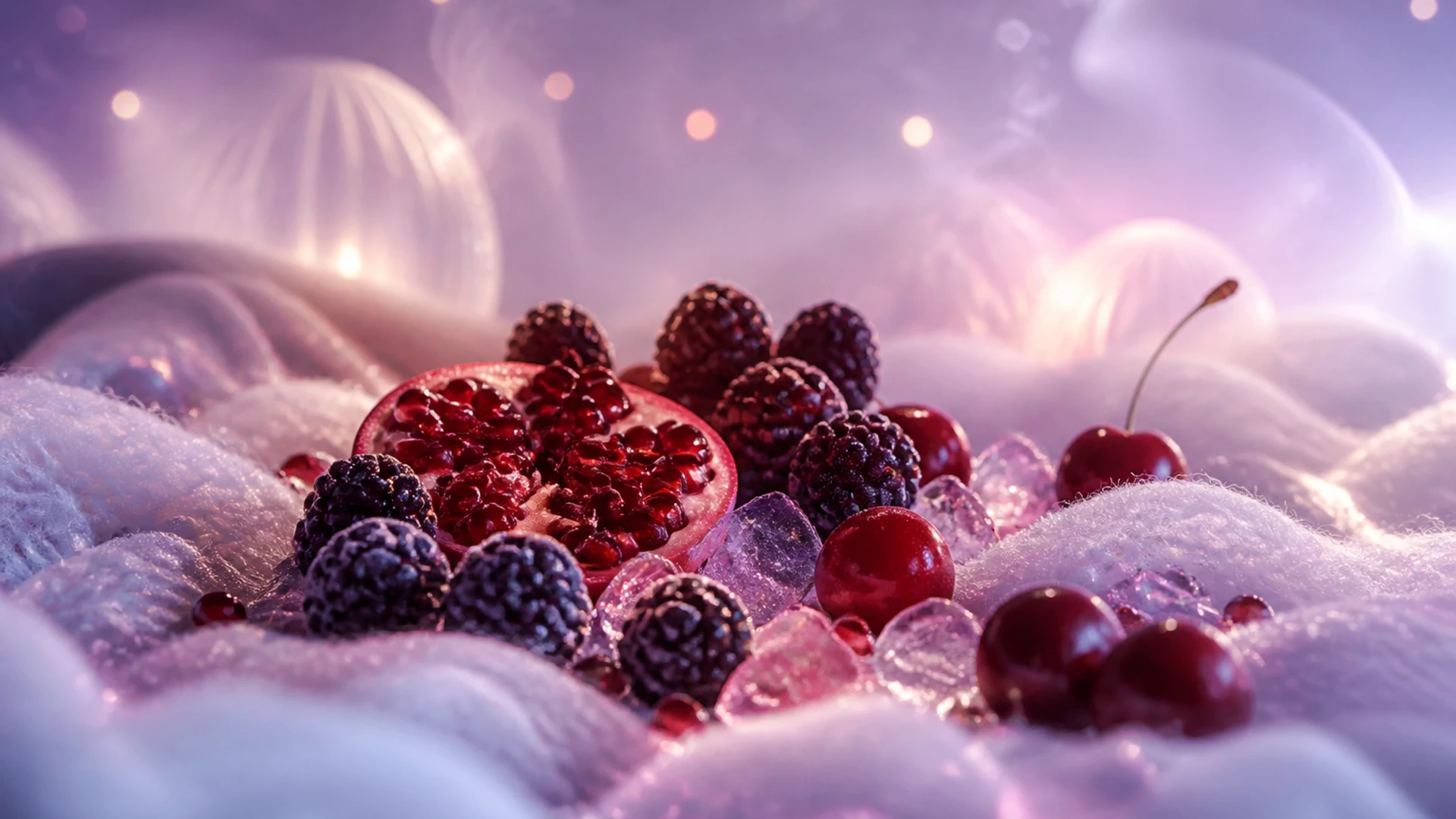 LTD 9000 Blackberry Pomegranate Cherry flavour concept artwork