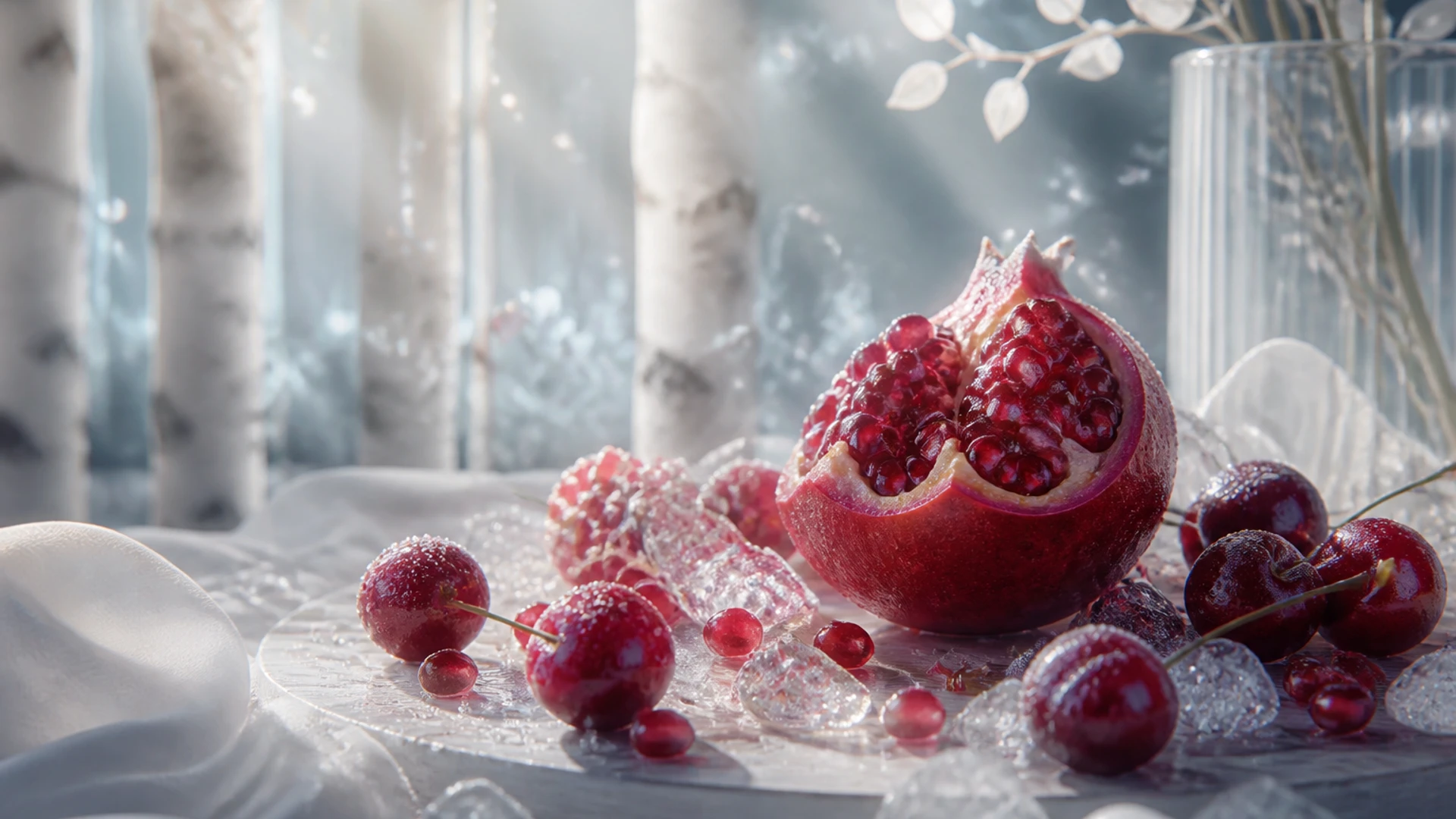 LTD 9000 Pomegranate Cherry flavour concept artwork