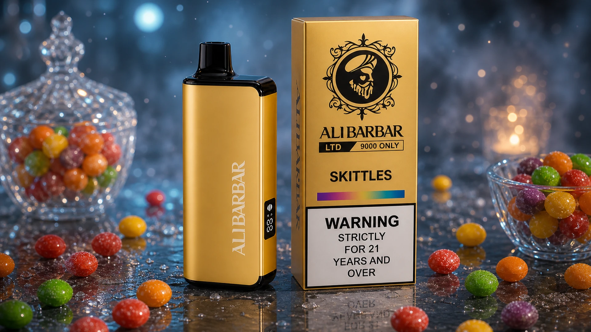 LTD 9000 Skittles atmospheric flavour artwork