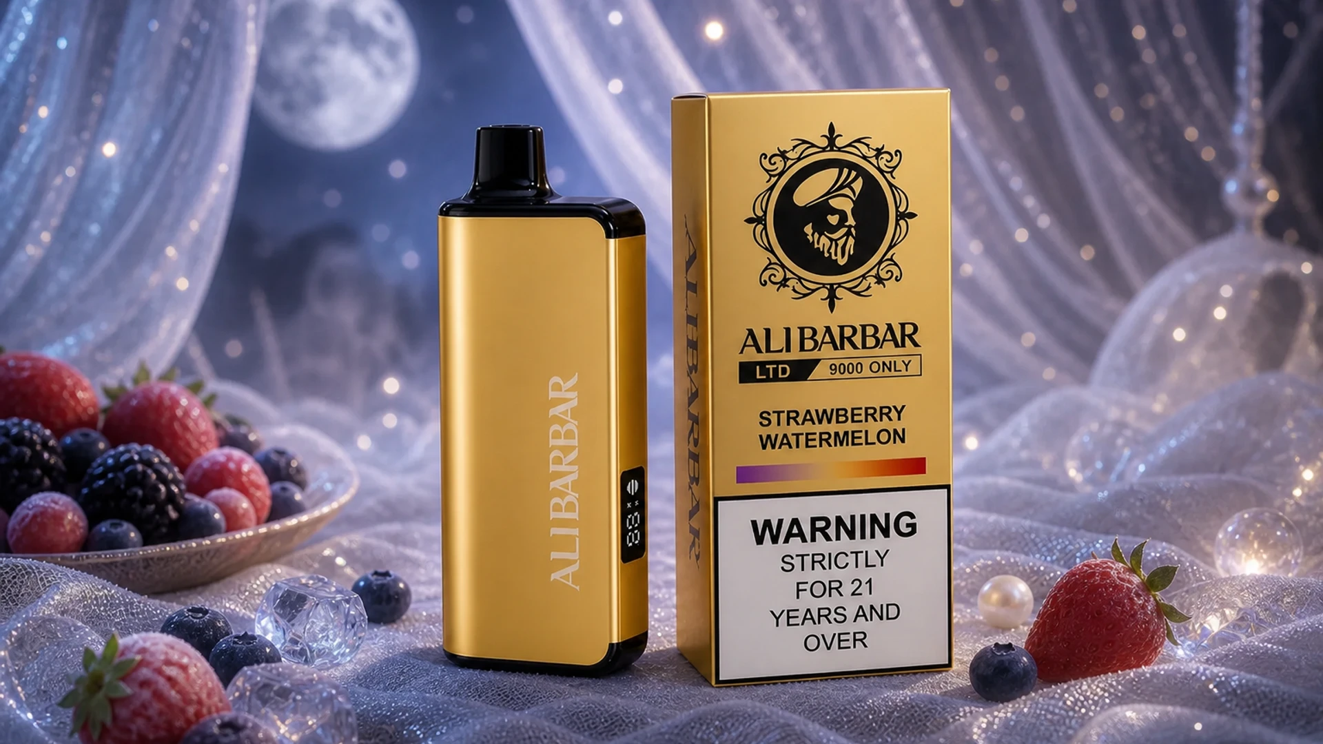 LTD 9000 Strawberry Watermelon lifestyle flavour scene