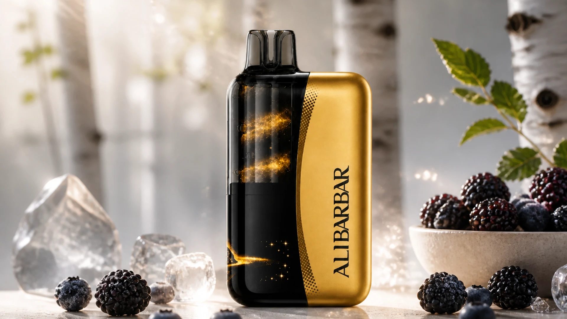 ALIBARBAR Swirl 13000 Blackberry Ice atmospheric flavour artwork