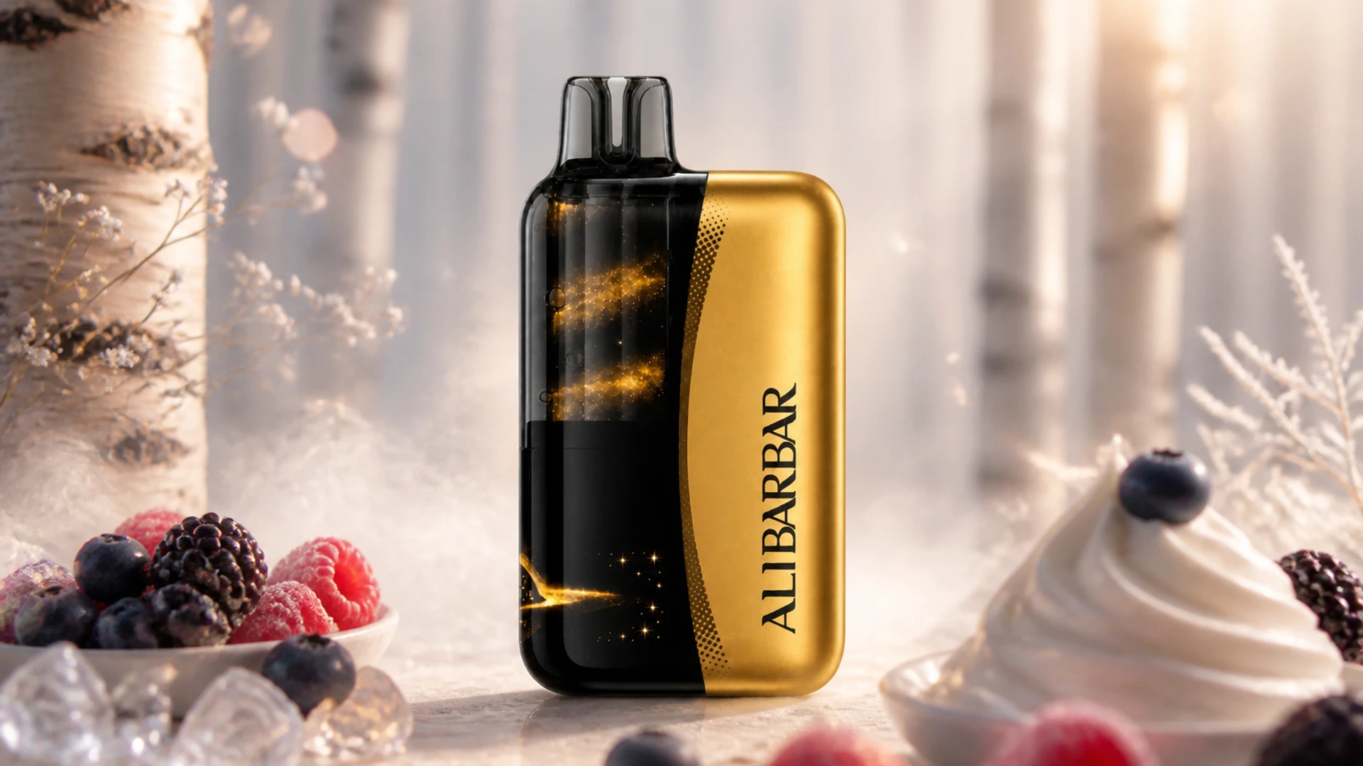 ALIBARBAR Swirl 13000 White Swirl atmospheric flavour artwork
