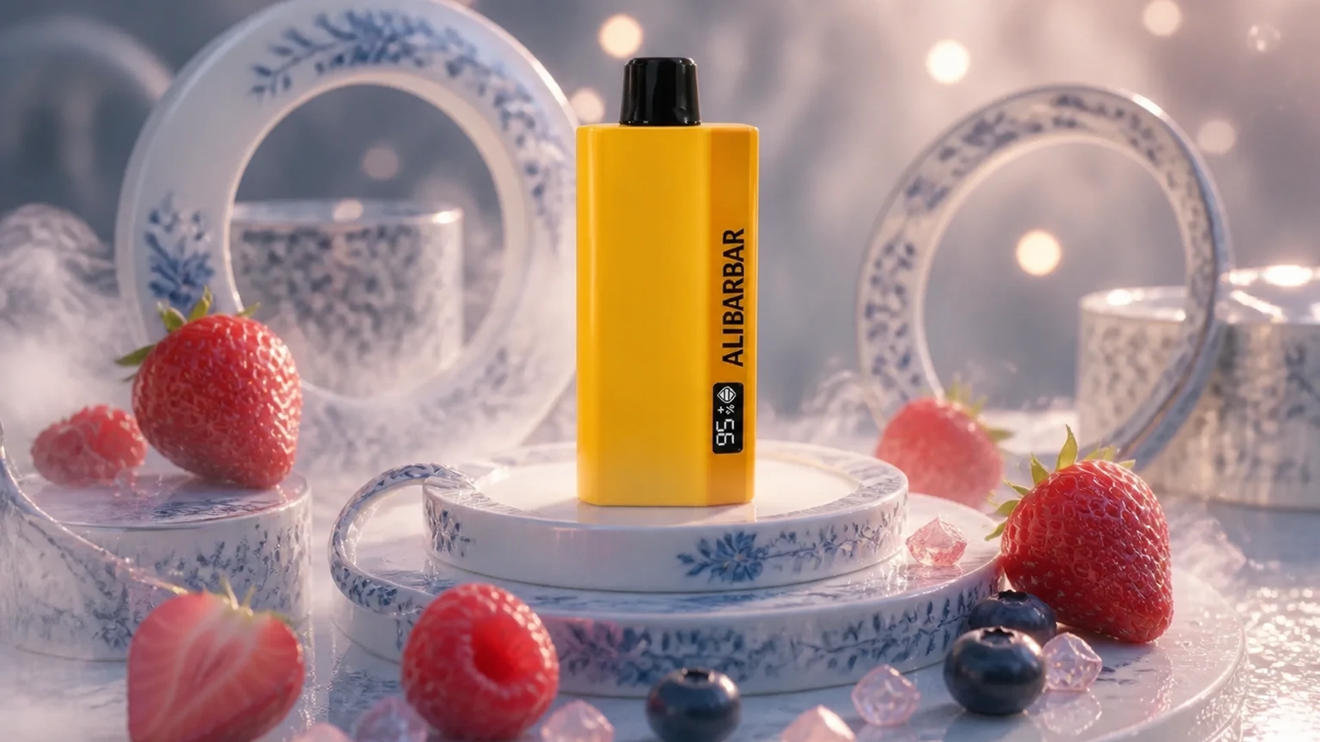 ALIBARBAR TEQ 12000 Chupa Chups Strawberry lifestyle flavour scene