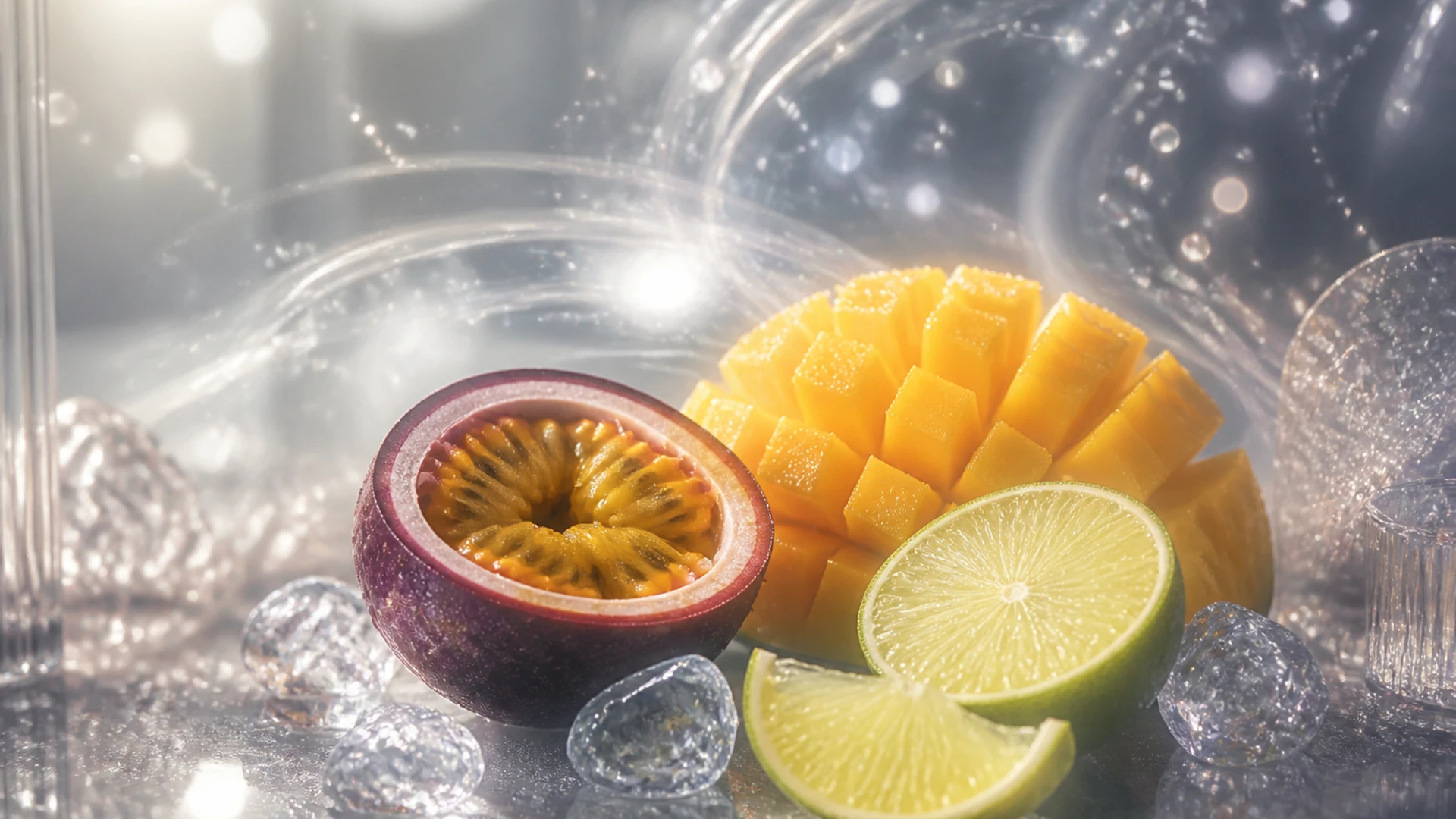 ALIBARBAR TEQ 12000 Passionfruit Mango Lime flavour concept artwork