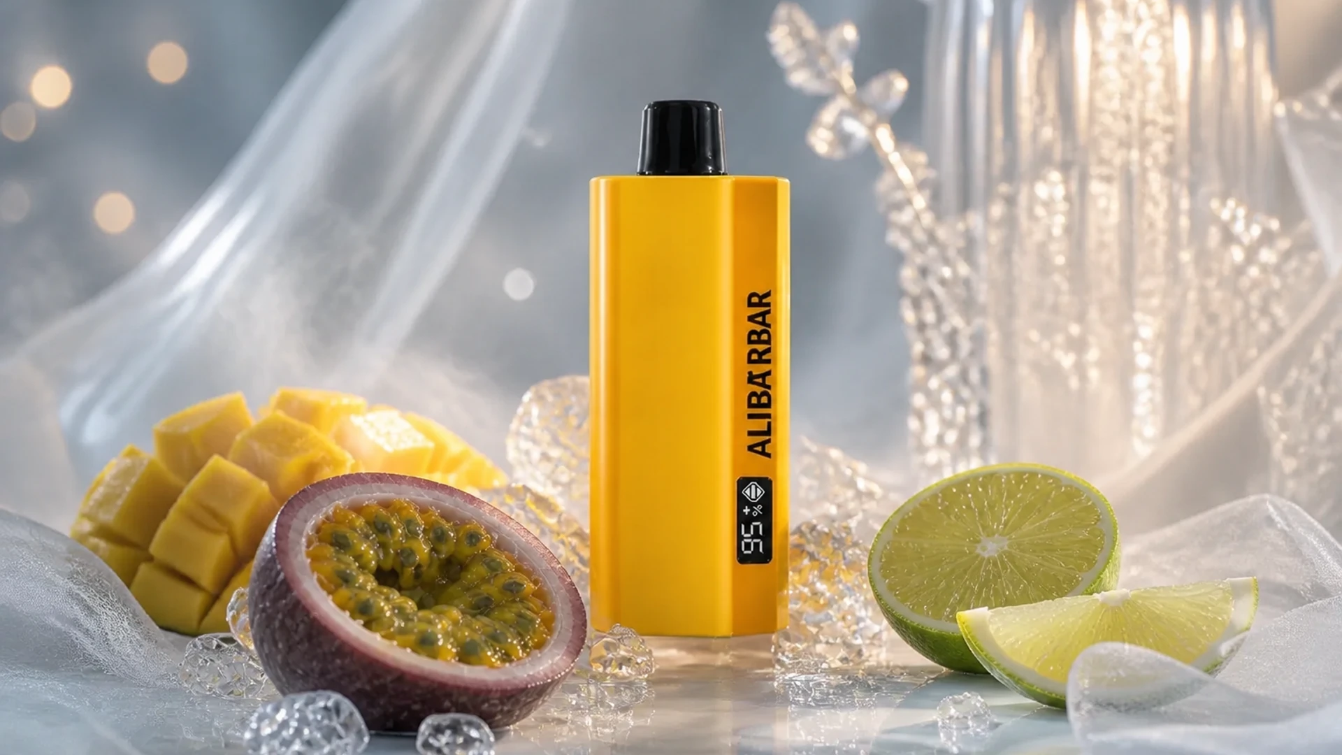 ALIBARBAR TEQ 12000 Passionfruit Mango Lime lifestyle flavour scene