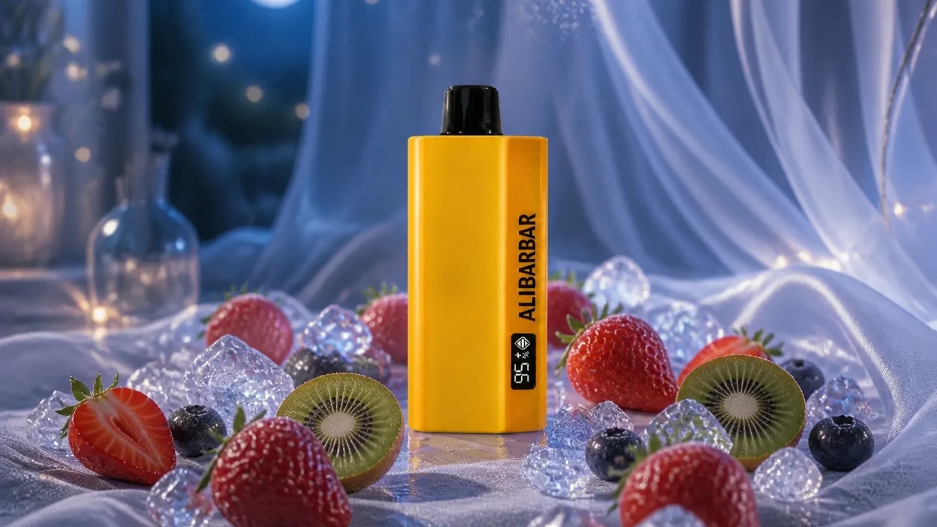 ALIBARBAR TEQ 12000 Strawberry Kiwi lifestyle flavour scene