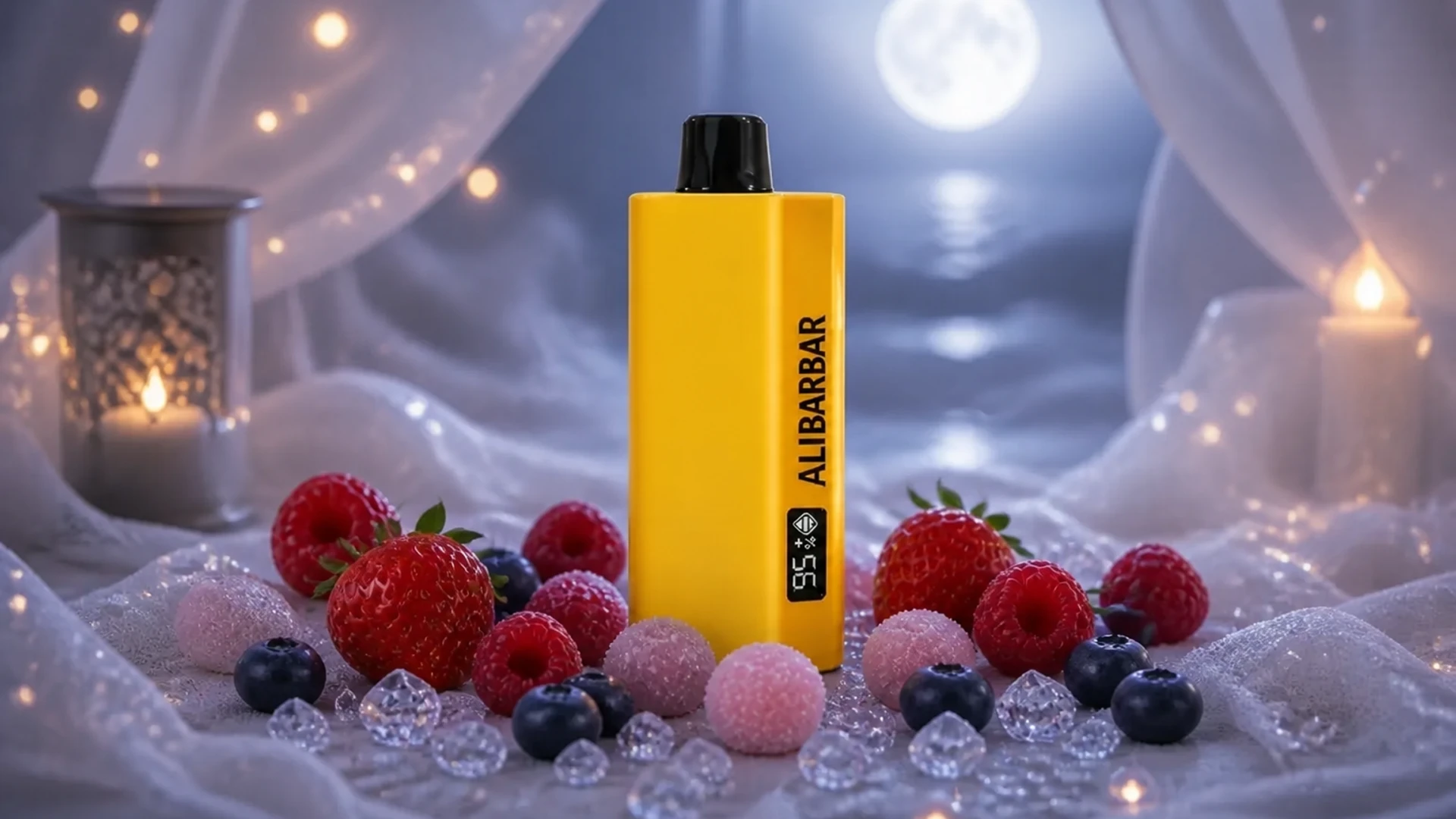 ALIBARBAR TEQ 12000 Strawberry Bubblegum lifestyle flavour scene
