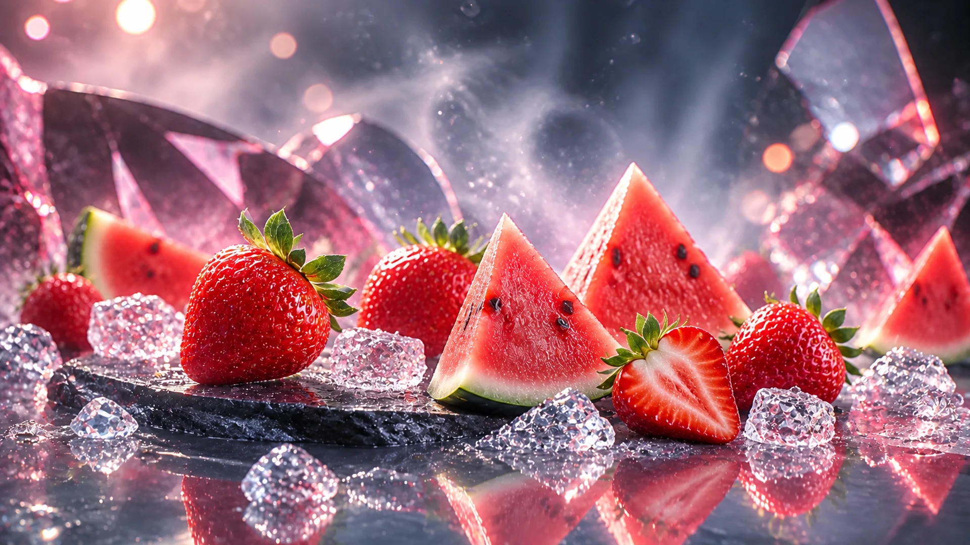 ALIBARBAR TEQ 12000 Strawberry Watermelon flavour concept artwork