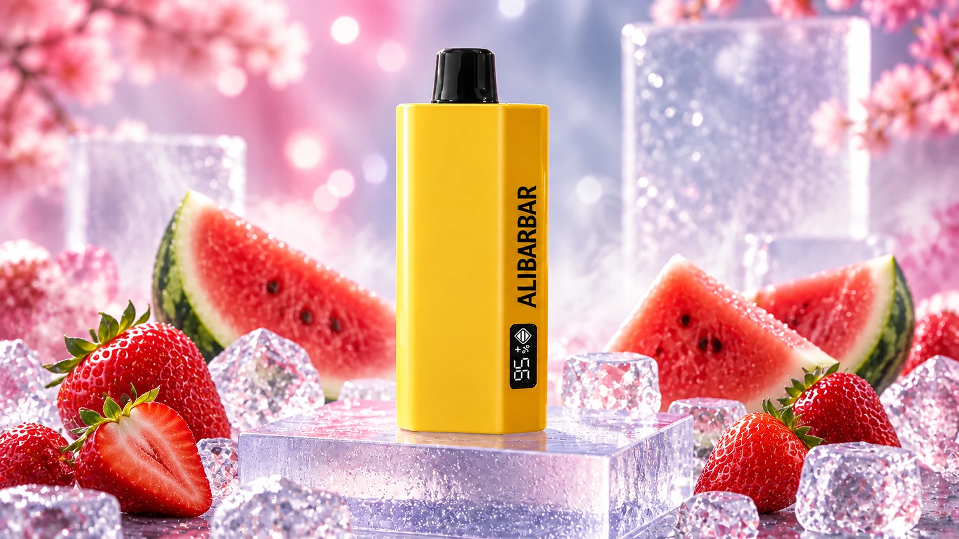 ALIBARBAR TEQ 12000 Strawberry Watermelon lifestyle flavour scene