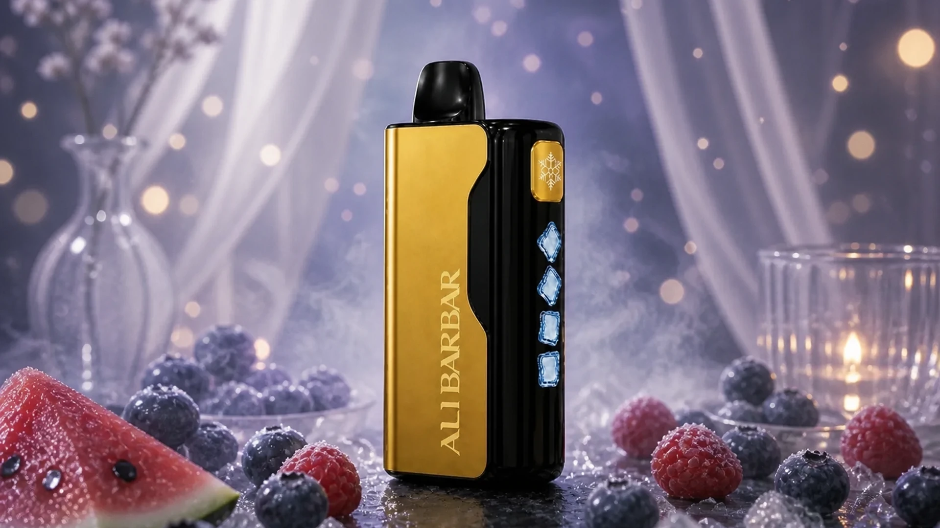 ALIBARBAR 12000 Blueberry Watermelon atmospheric flavour artwork
