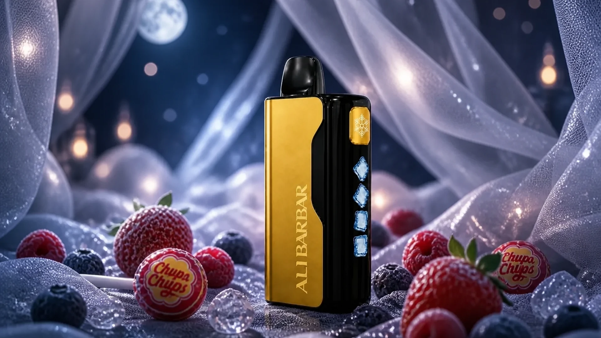 ALIBARBAR 12000 Chupa Chups Strawberry lifestyle flavour scene