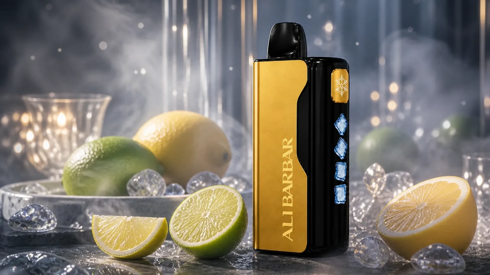ALIBARBAR 12000 Lemon Lime atmospheric flavour artwork