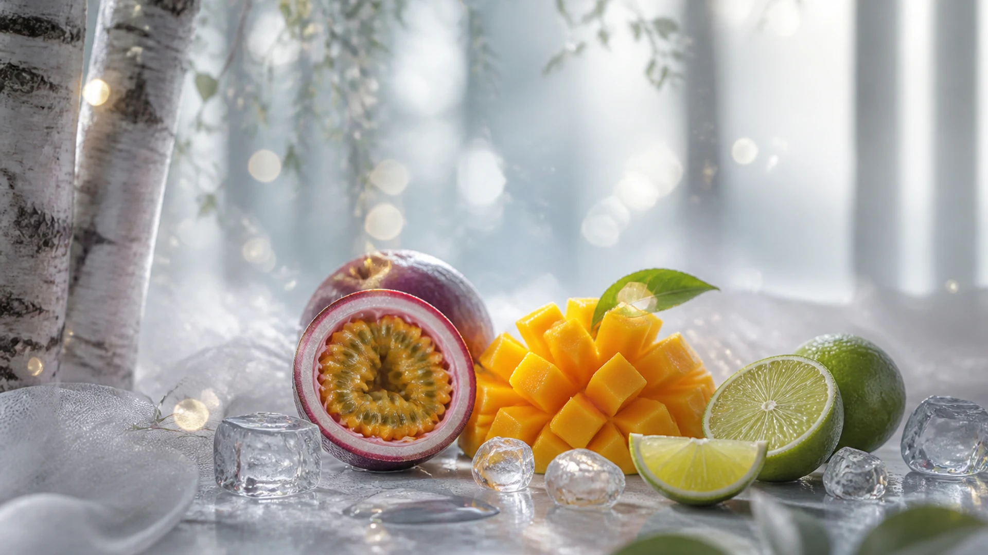 ALIBARBAR 12000 Passionfruit Mango Lime flavour concept artwork