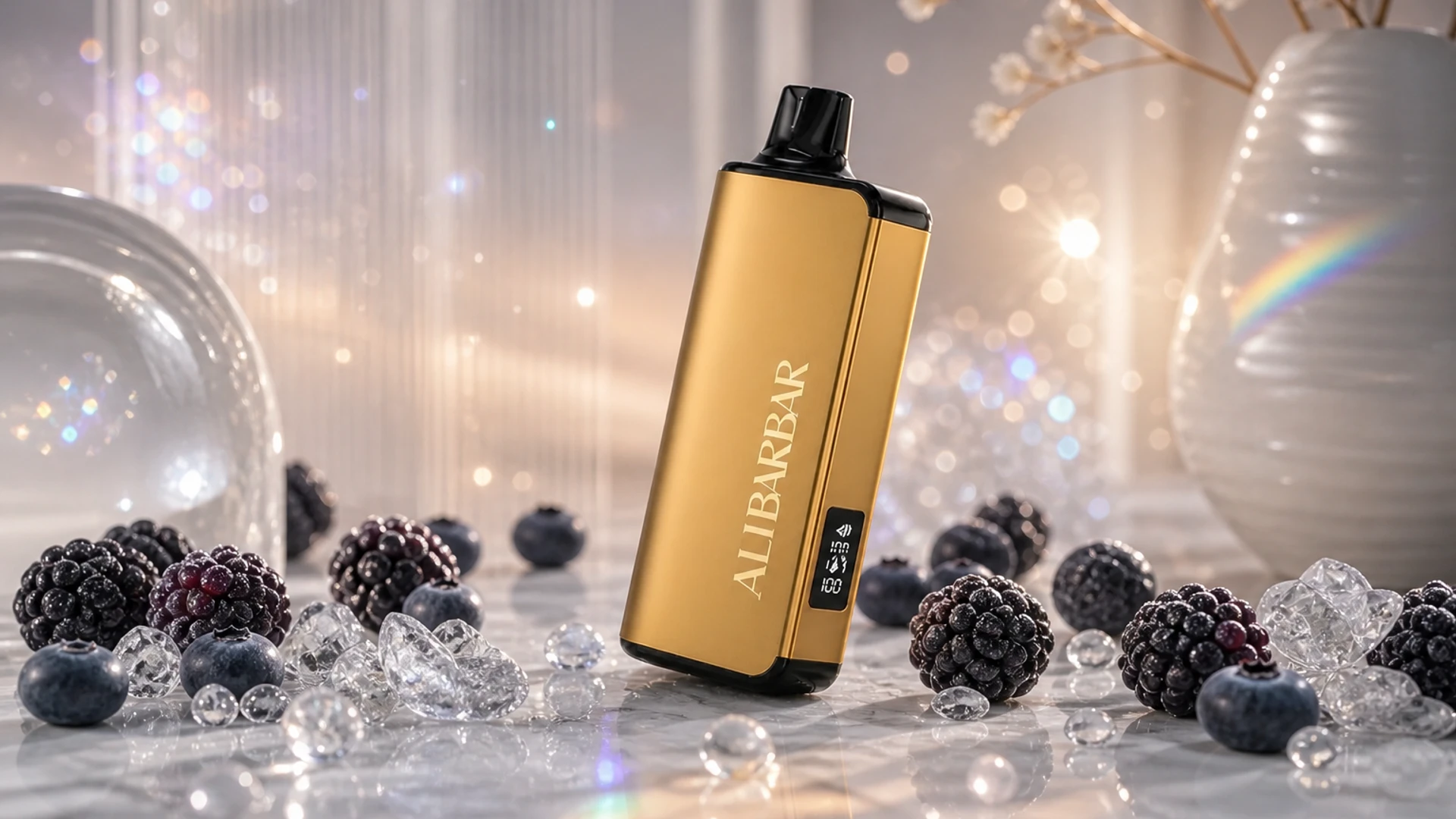 ALIBARBAR 9000 Blackberry Ice atmospheric flavour artwork