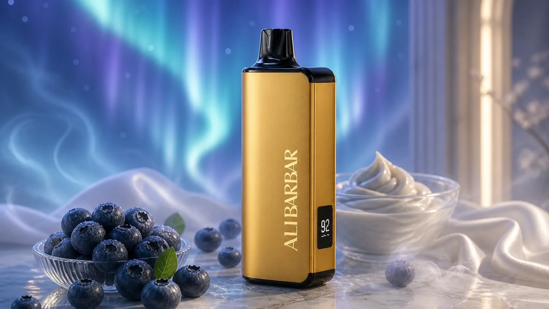 ALIBARBAR 9000 Blueberry Blast atmospheric flavour artwork