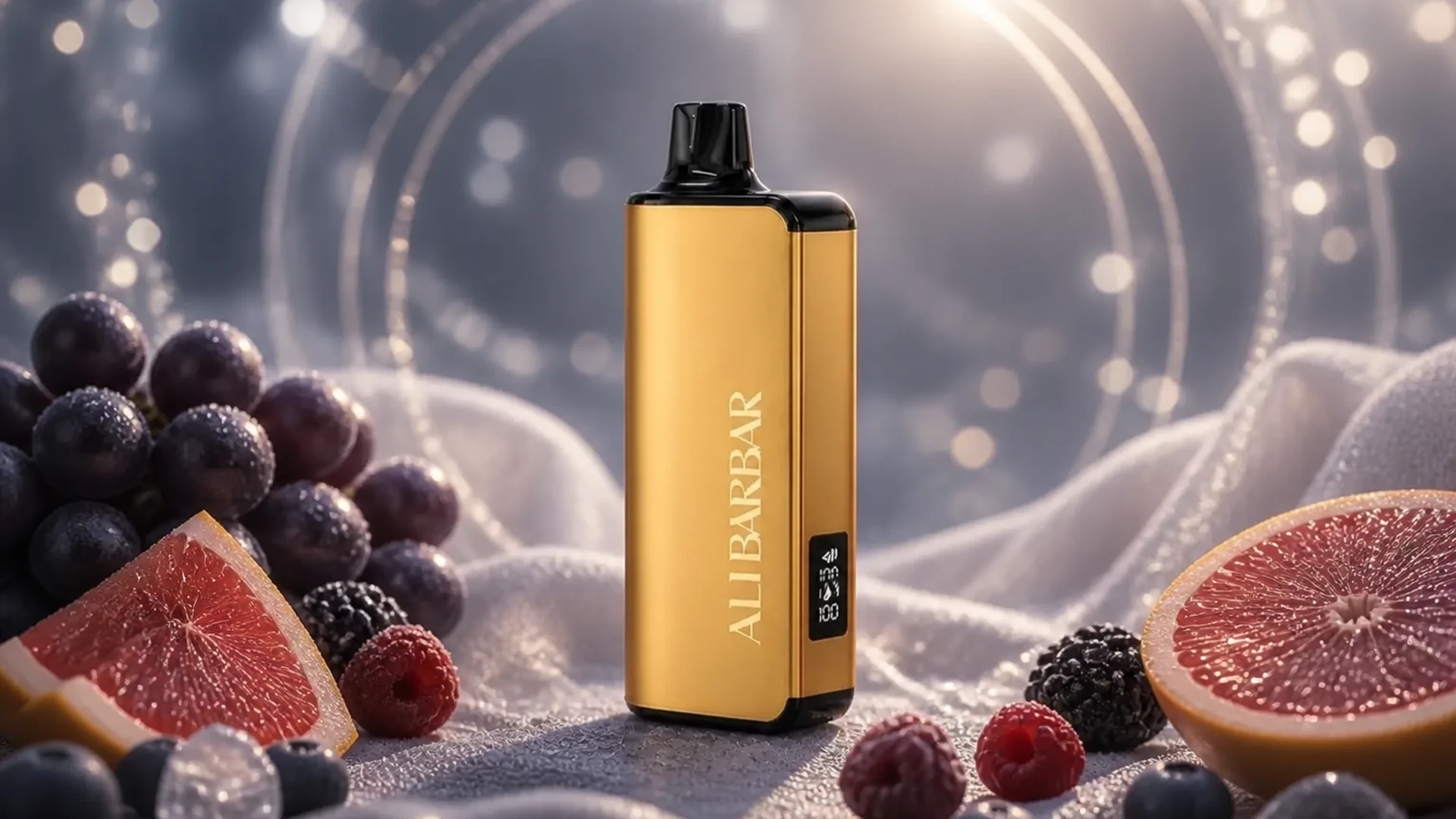 ALIBARBAR 9000 Grape Grapefruit lifestyle flavour scene