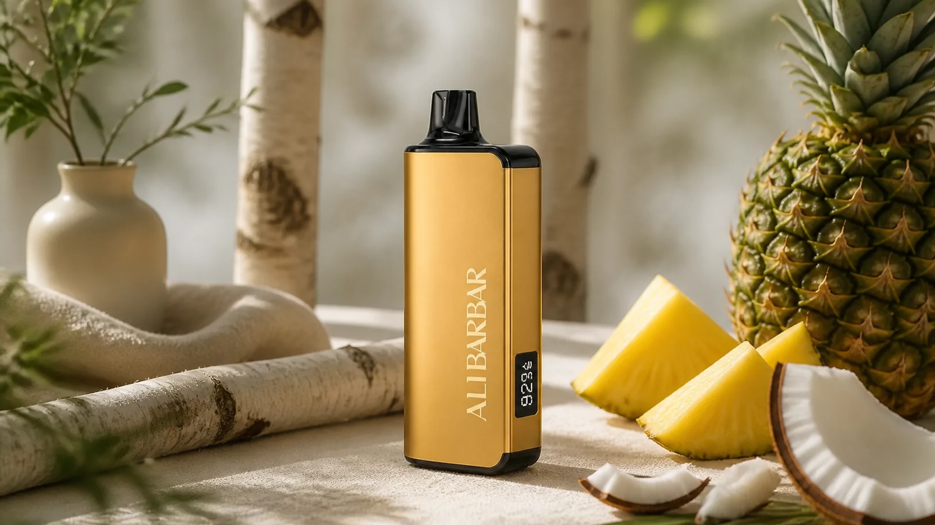 ALIBARBAR 9000 Pineapple Coconut lifestyle flavour scene