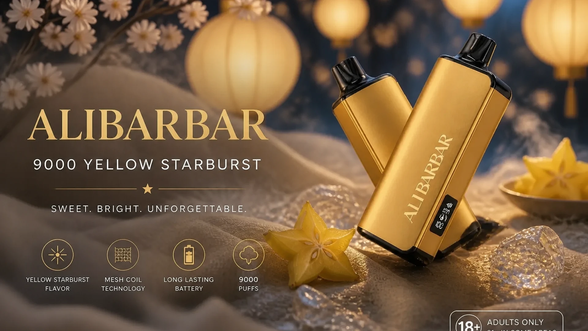 ALIBARBAR 9000 Yellow Starburst product image
