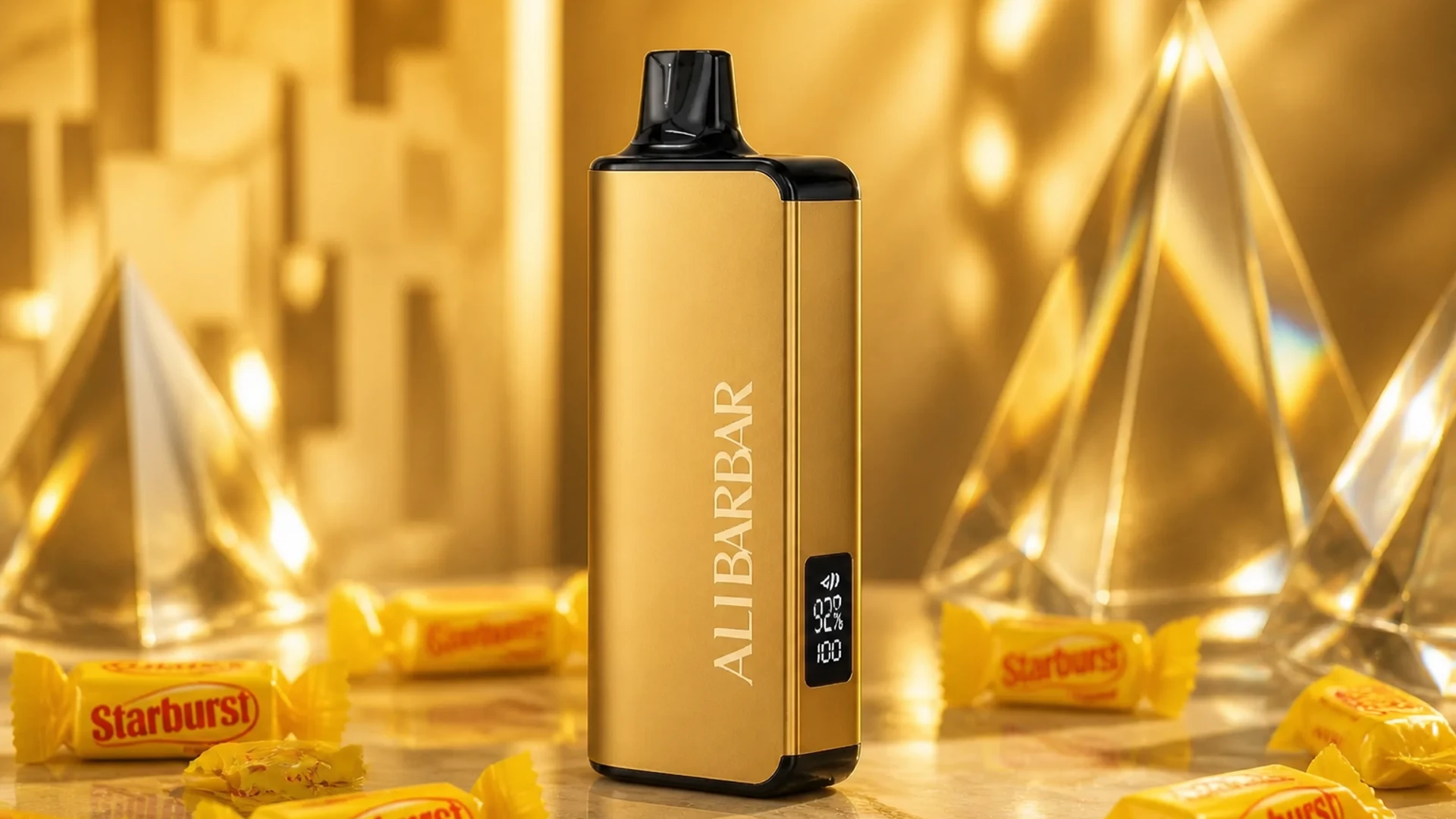 ALIBARBAR 9000 Yellow Starburst lifestyle flavour scene