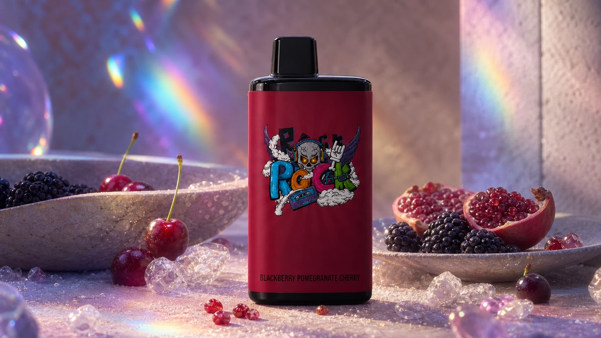 IGET Bar Pro 10000 Blackberry Pomegranate Cherry atmospheric flavour artwork