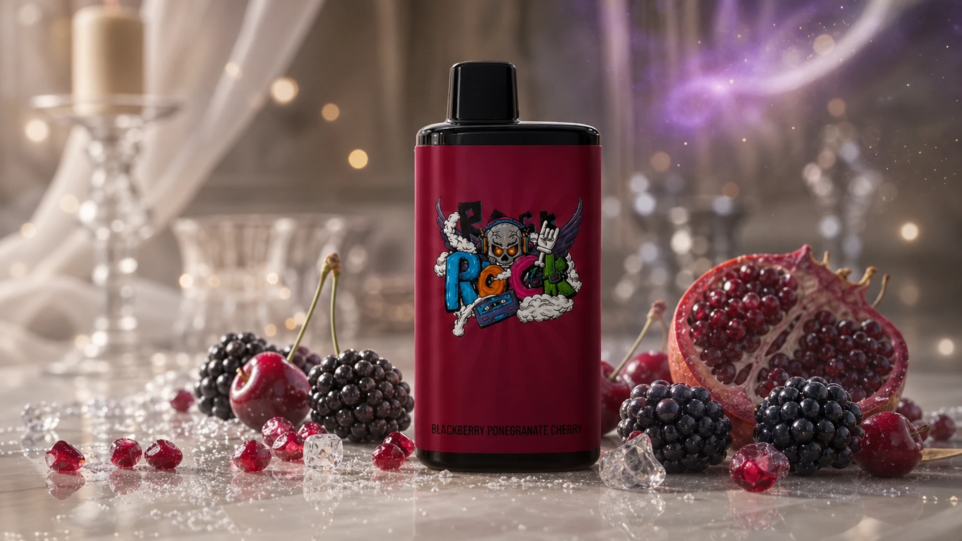 IGET Bar Pro 10000 Blackberry Pomegranate Cherry lifestyle flavour scene
