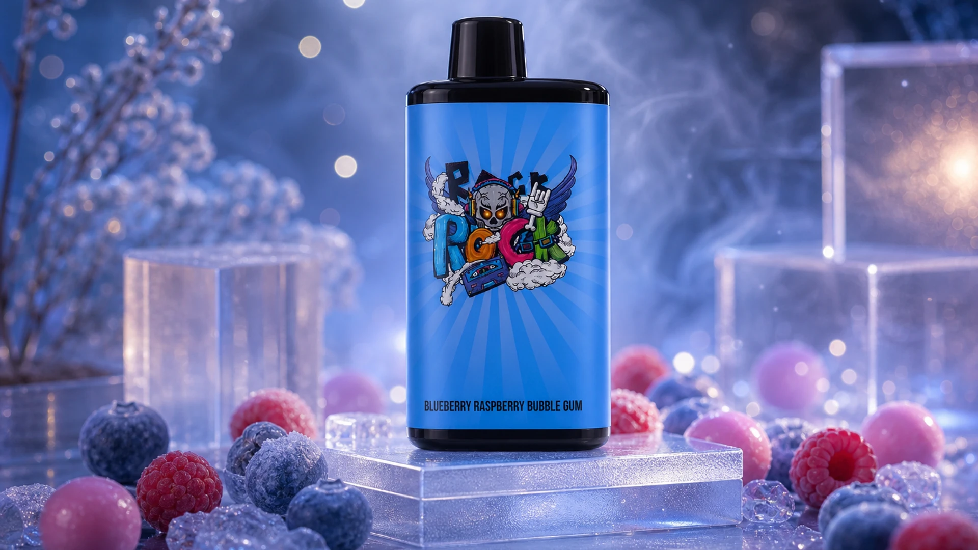 IGET Bar Pro 10000 Blueberry Raspberry Bubble Gum lifestyle flavour scene