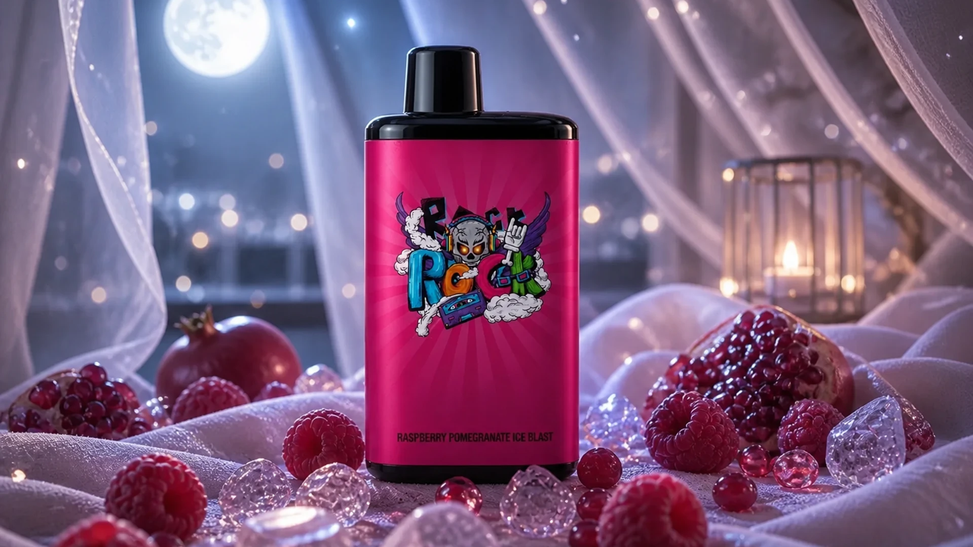 IGET Bar Pro 10000 Raspberry Pomegranate Ice Blast lifestyle flavour scene