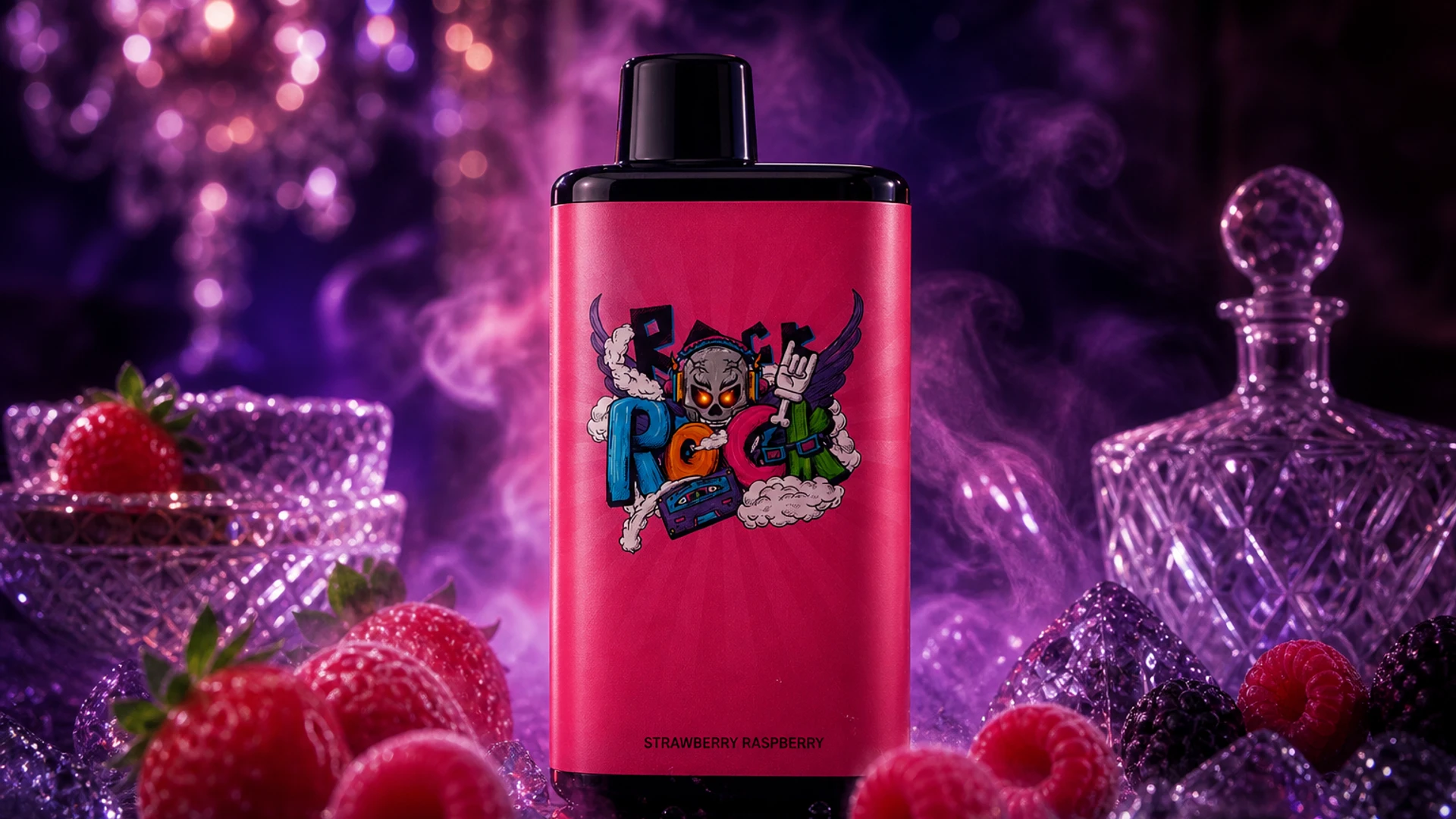 IGET Bar Pro 10000 Strawberry Raspberry lifestyle flavour scene