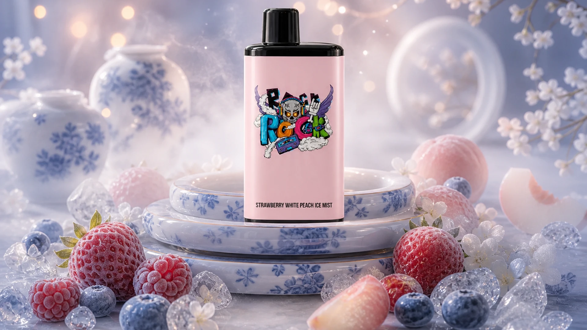 IGET Bar Pro 10000 Strawberry White Peach Ice Mist product image