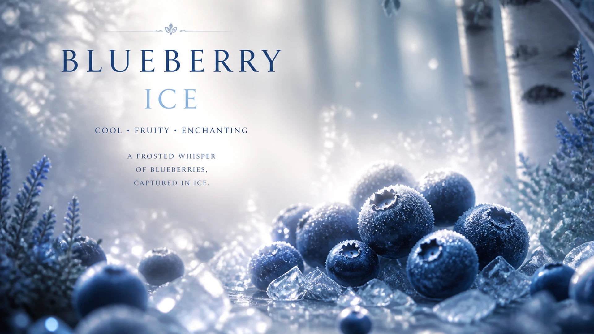 IGET One 12000 Blueberry Ice flavour concept artwork