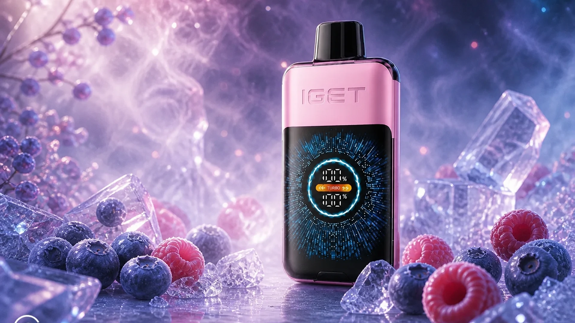 IGET One 12000 Blueberry Raspberry lifestyle flavour scene