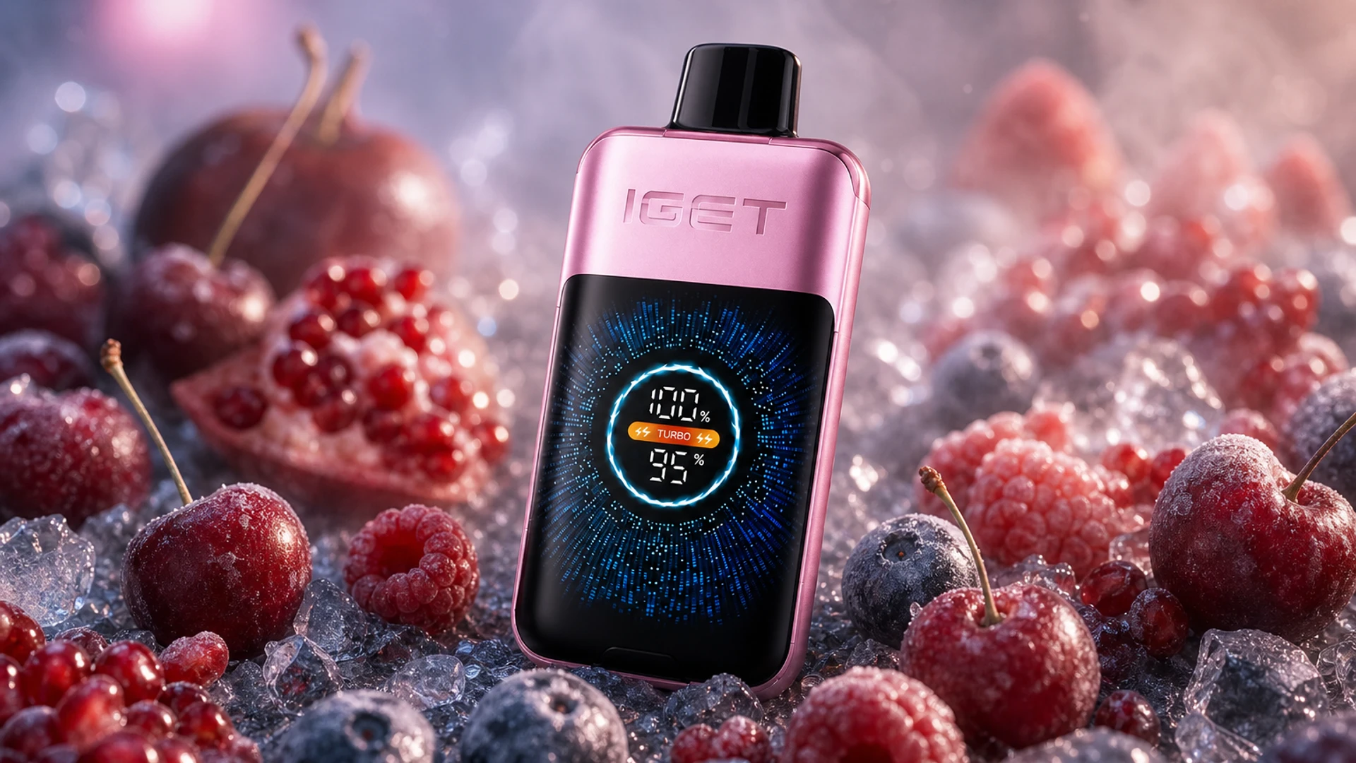 IGET One 12000 Cherry Pomegranate lifestyle flavour scene