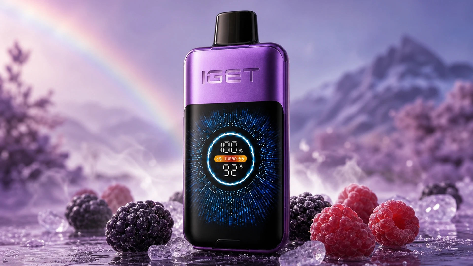 IGET One 12000 Chupa Chups Grape atmospheric flavour artwork