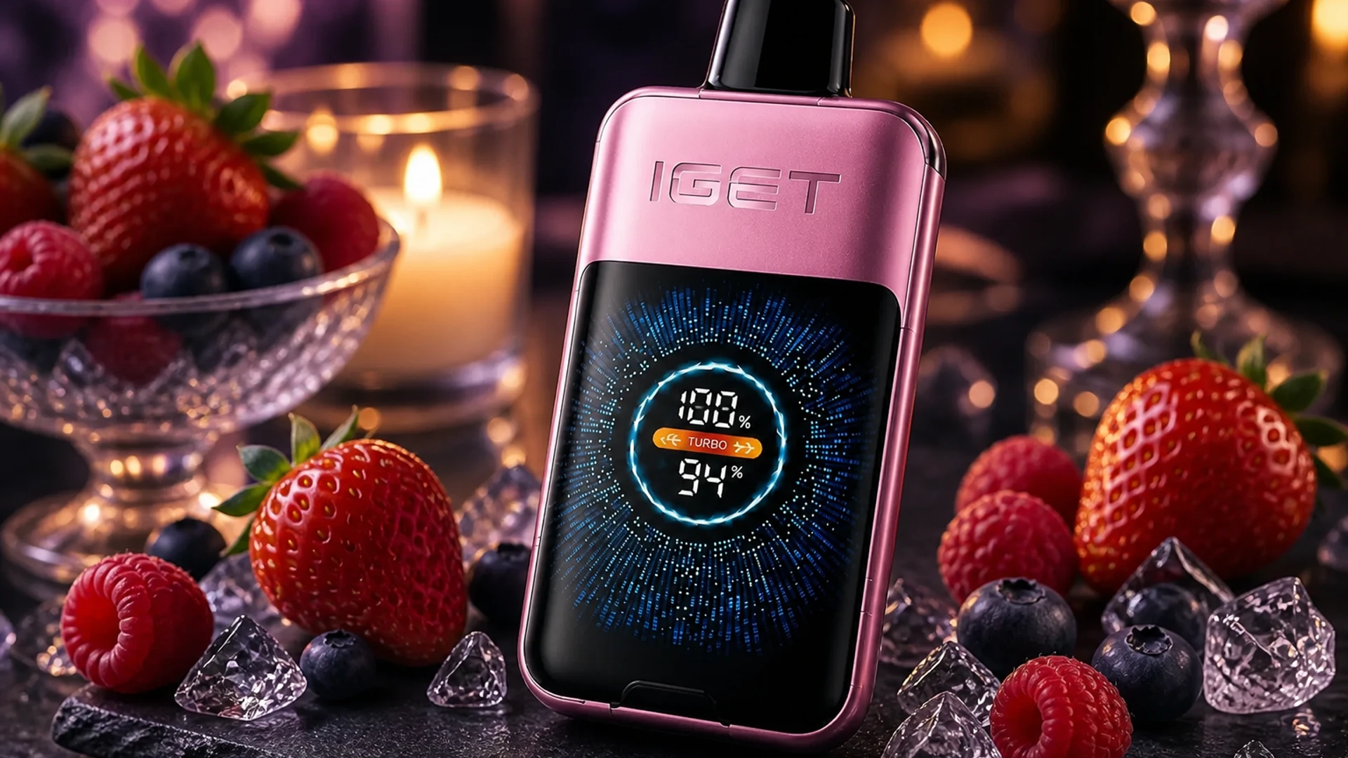 IGET One 12000 Chupa Chups Strawberry atmospheric flavour artwork