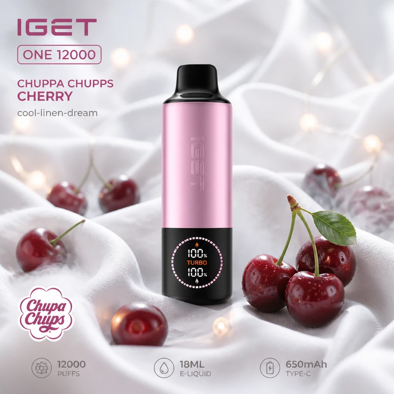 IGET One 12000 Chupa Chups Cherry flavour product image