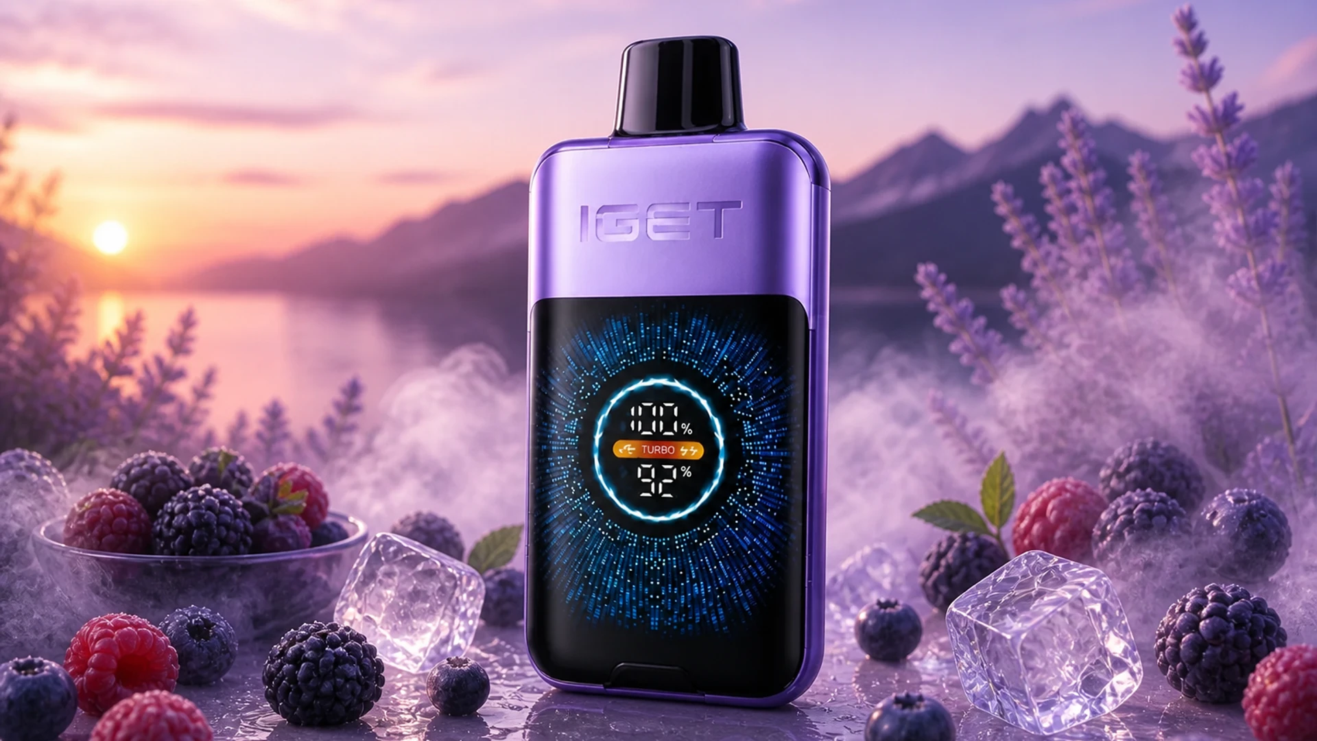 IGET One 12000 Mixed Berries Ice atmospheric flavour artwork