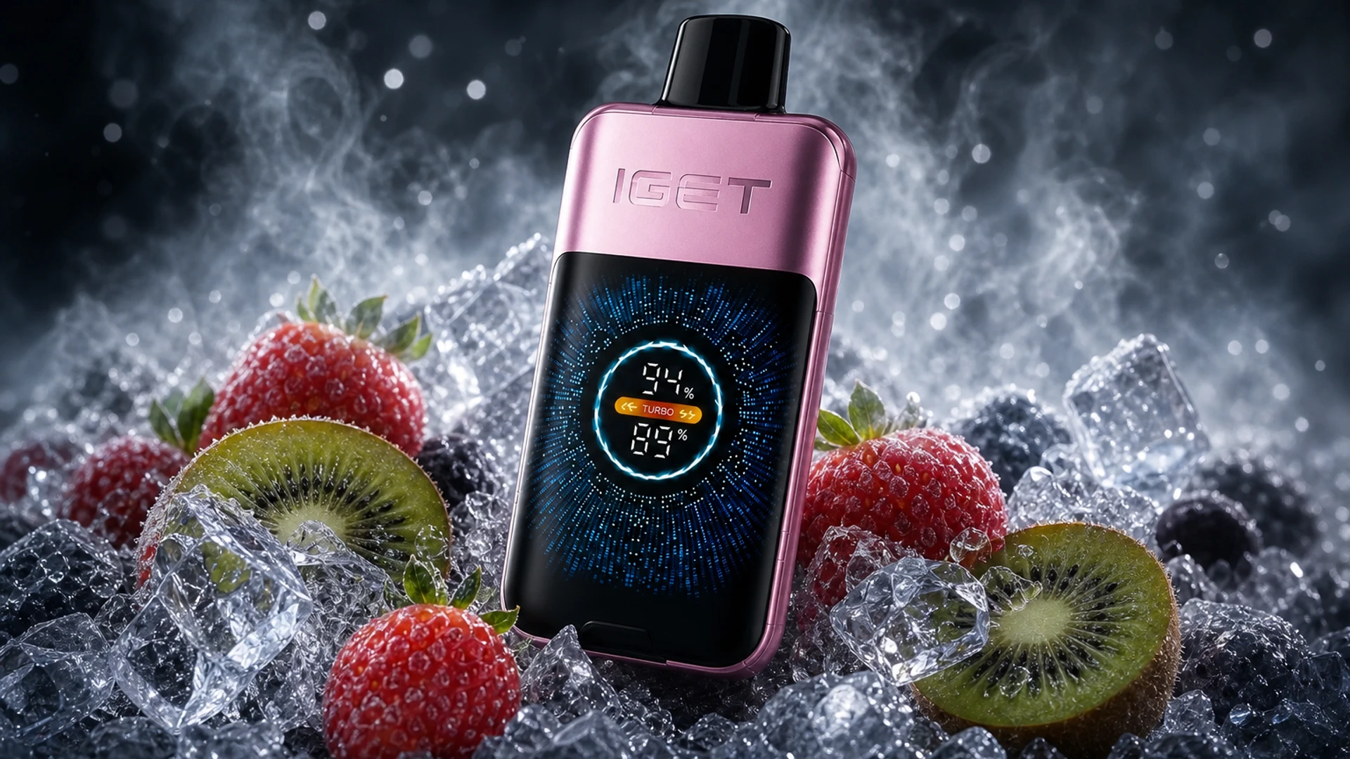 IGET One 12000 Strawberry Kiwi Ice lifestyle flavour scene