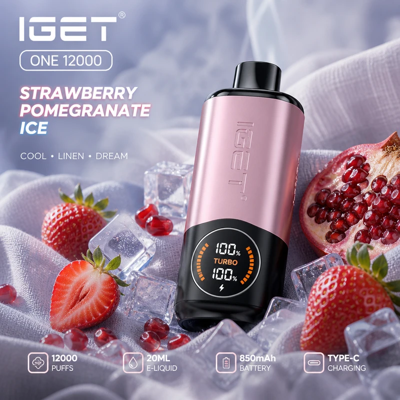 IGET One 12000 Strawberry Pomegranate Ice flavour product image