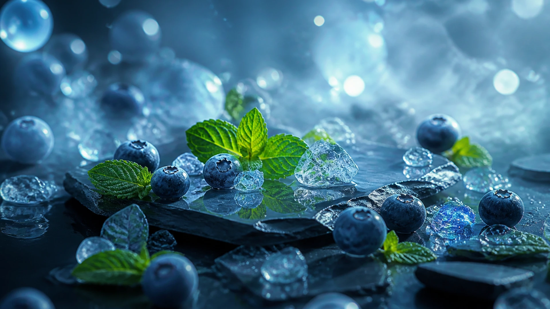 SP2S 12000 Blueberry Mint flavour concept artwork