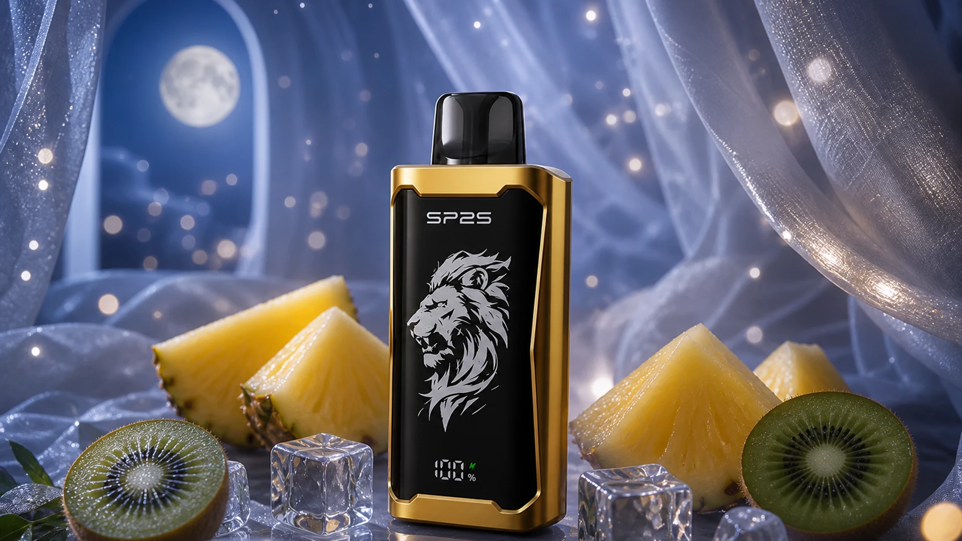 SP2S 12000 Kiwi Pineapple atmospheric flavour artwork