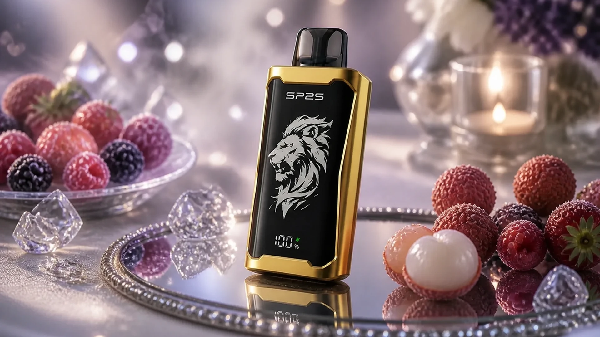 SP2S 12000 Strawberry Lychee atmospheric flavour artwork