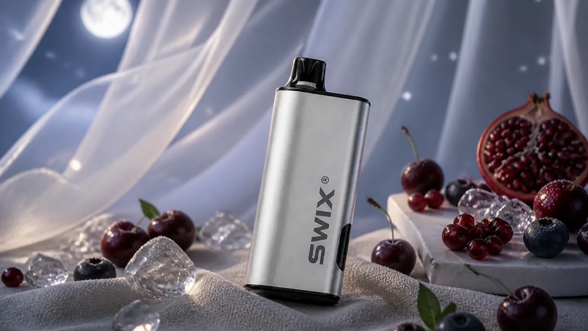 SWIX 9000 Black Cherry Pomegranate atmospheric flavour artwork