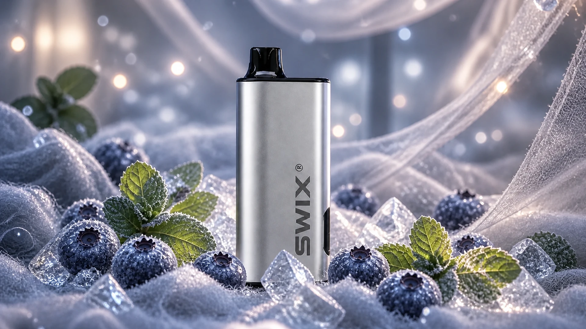 SWIX 9000 Blueberry Mint lifestyle flavour scene