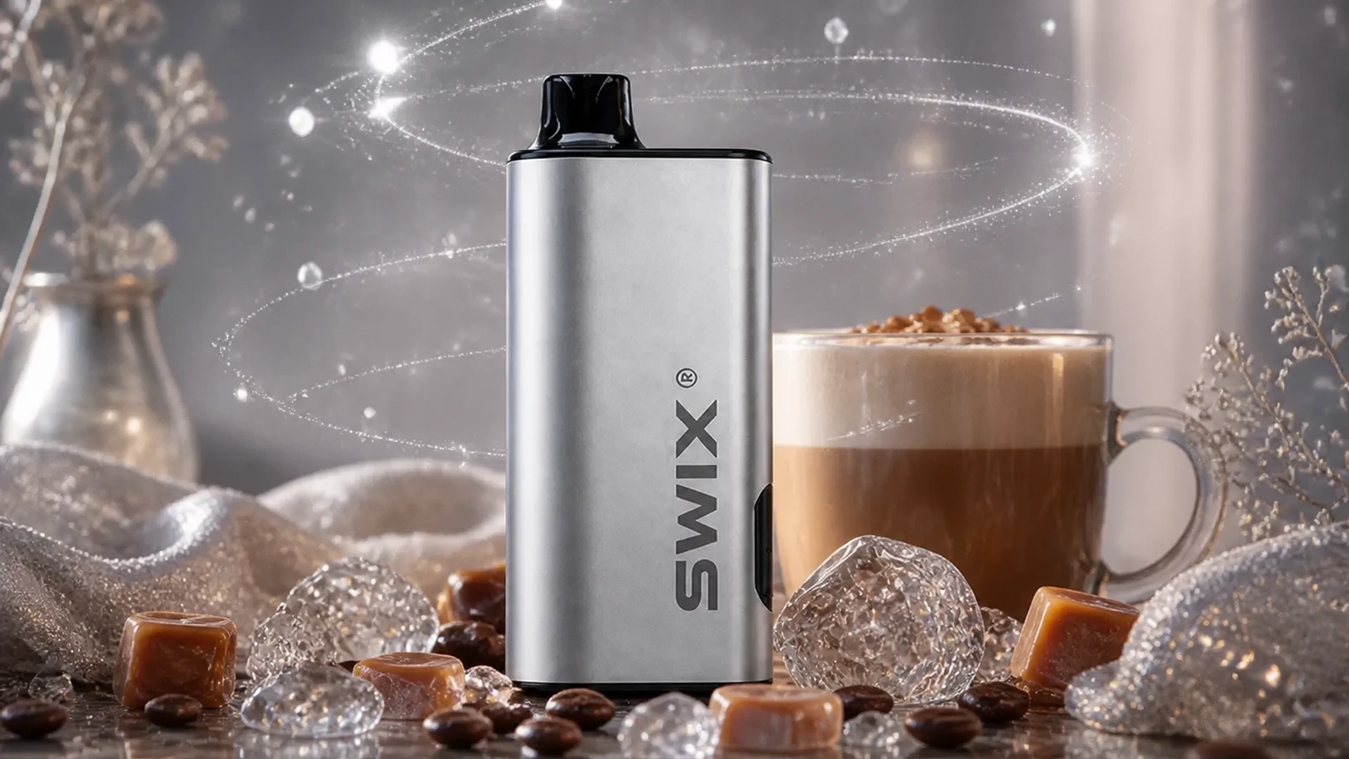 SWIX 9000 Caramel Latte lifestyle flavour scene