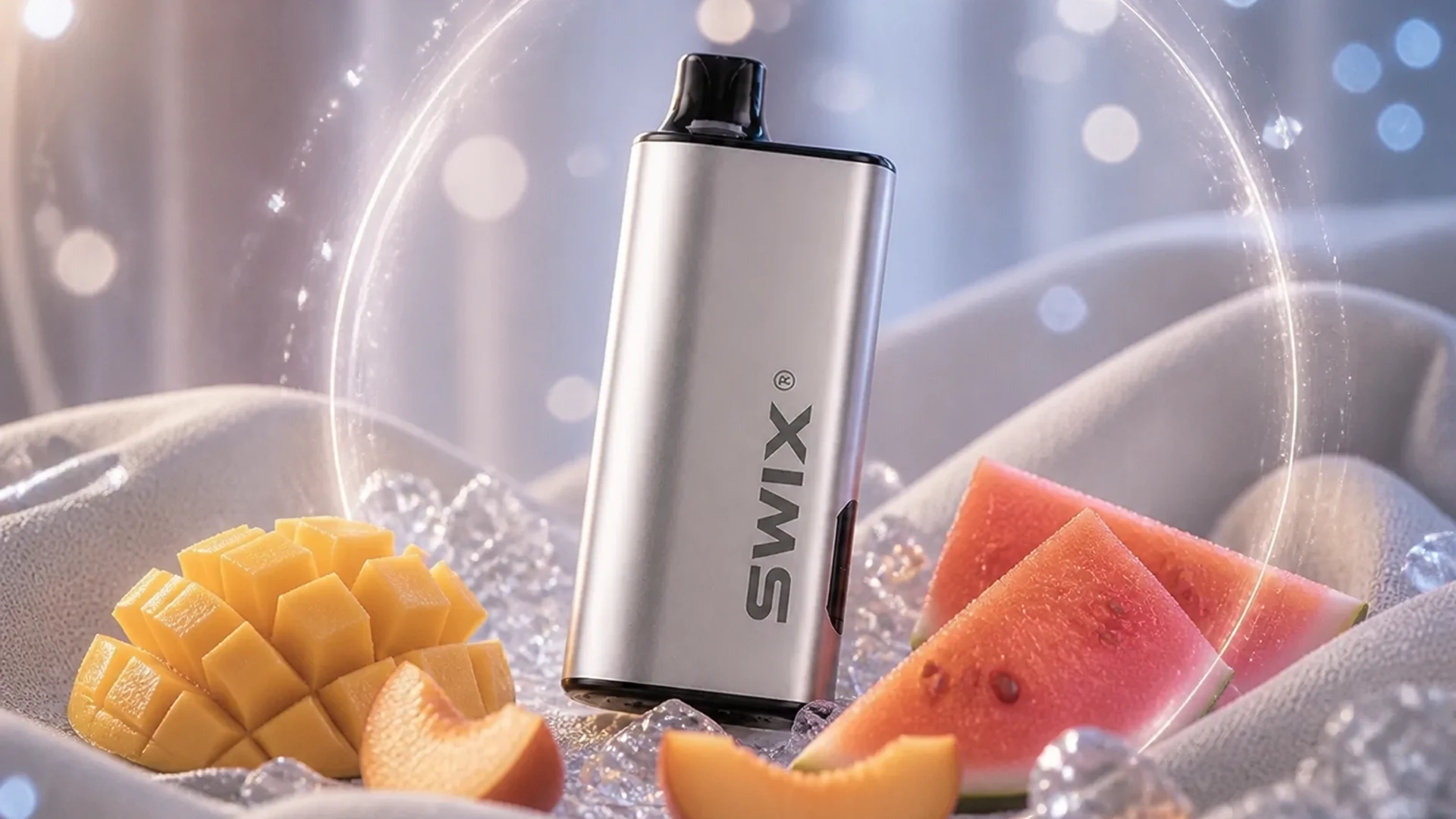 SWIX 9000 Mango Peach Watermelon lifestyle flavour scene