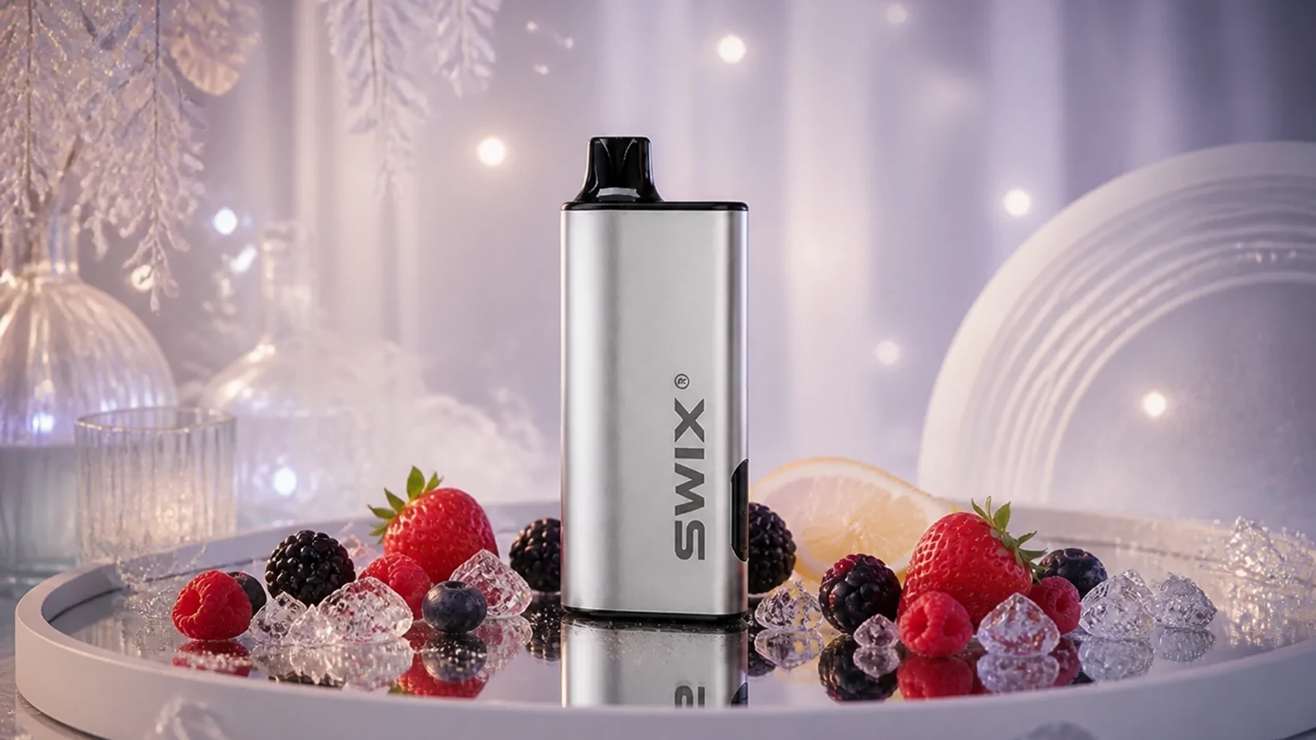 SWIX 9000 Strawberry Lemonade atmospheric flavour artwork