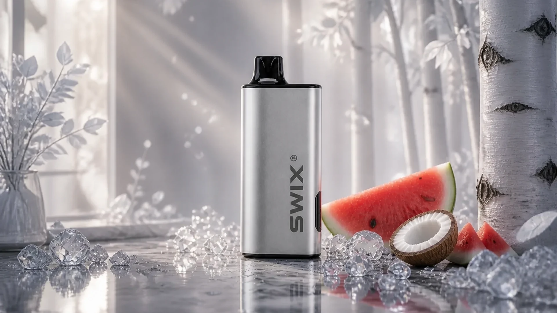 SWIX 9000 Watermelon Coconut lifestyle flavour scene