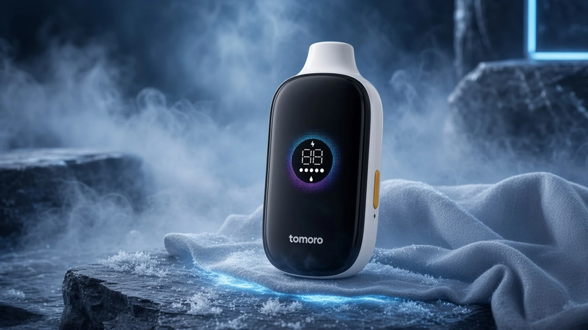 TOMORO MAX 15000 Blueberry Ice atmospheric flavour artwork