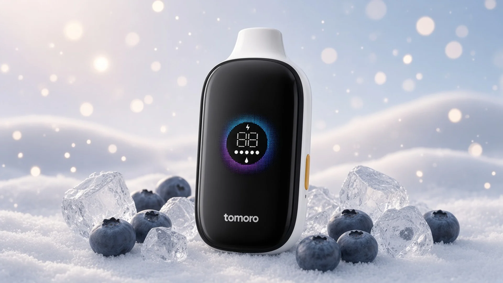 TOMORO MAX 15000 Blueberry Ice flavour concept artwork