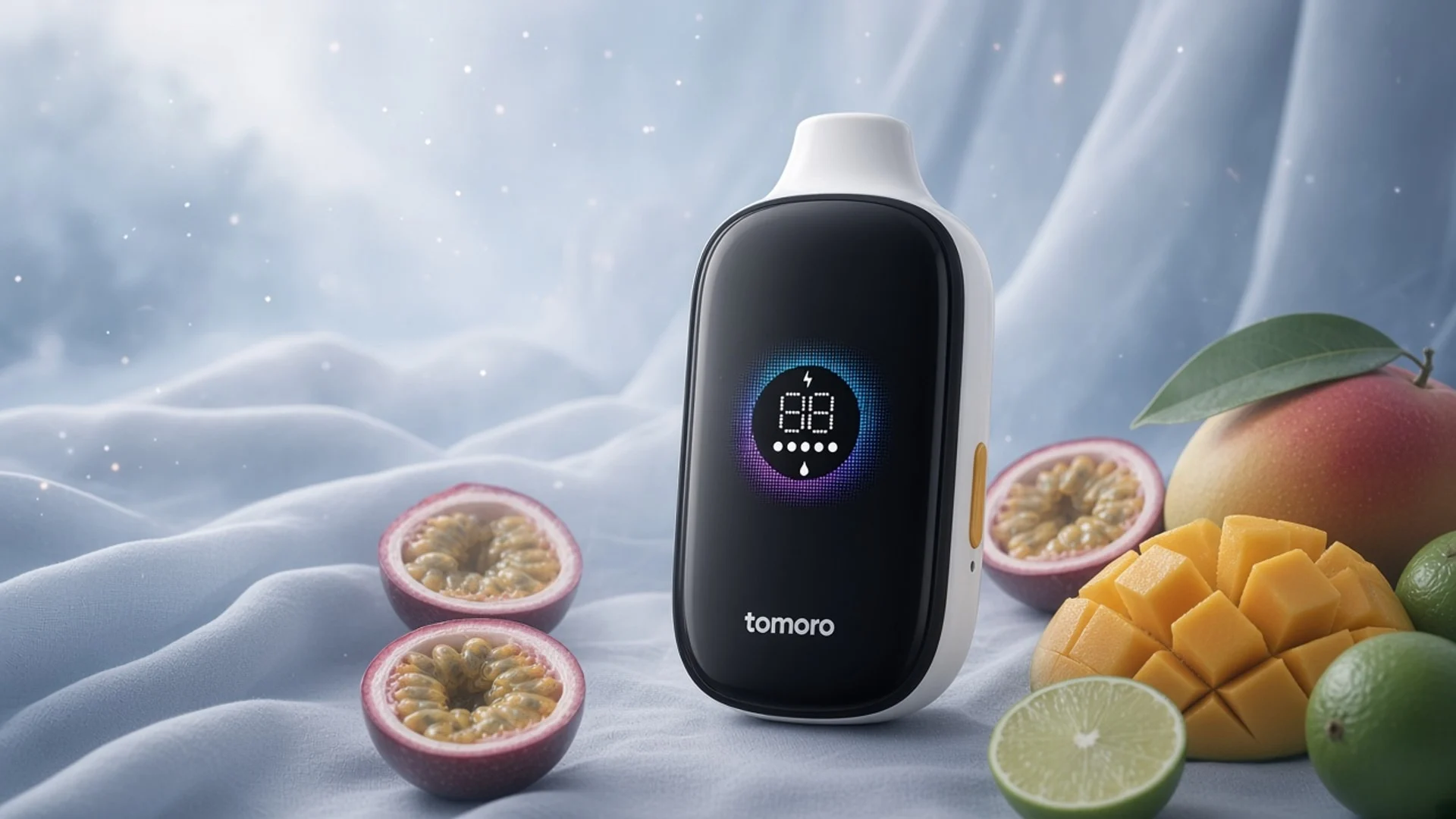 TOMORO MAX 15000 Passion Fruit Mango Lime lifestyle flavour scene